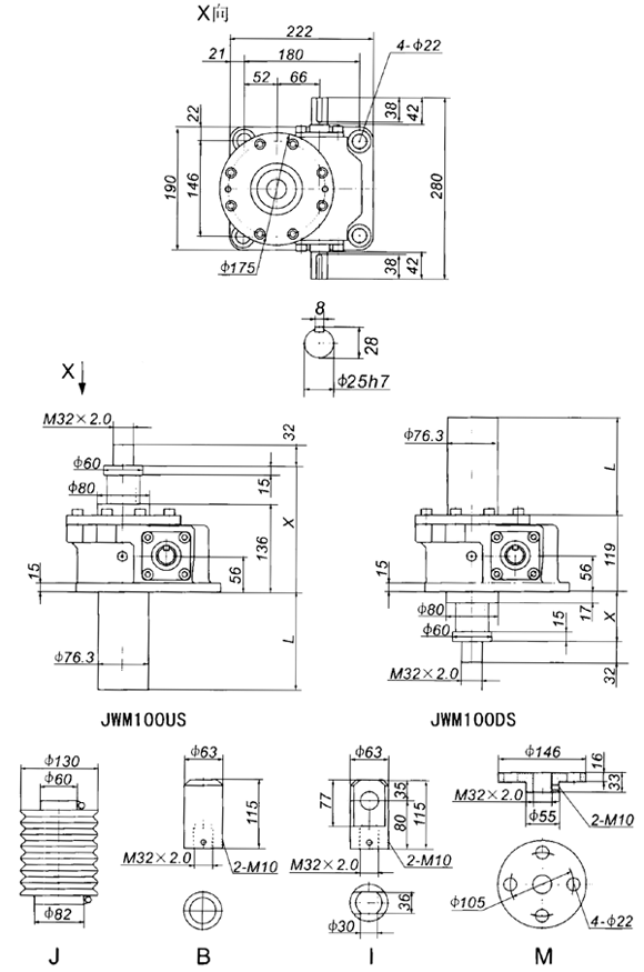 JWM100˿γߴ