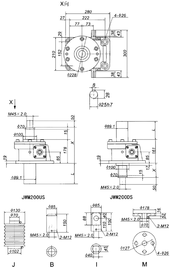 JWM200˿γߴ